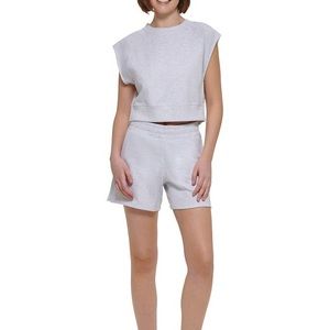 Crop top with short set